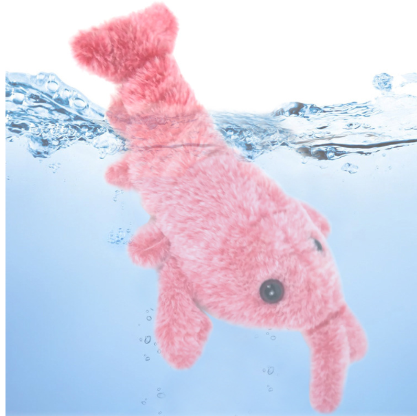 Pet Toys Electric Jumping Shrimp USB Charging Simulation Lobster Funny Cat Plush Pets Toy - Always Needs
