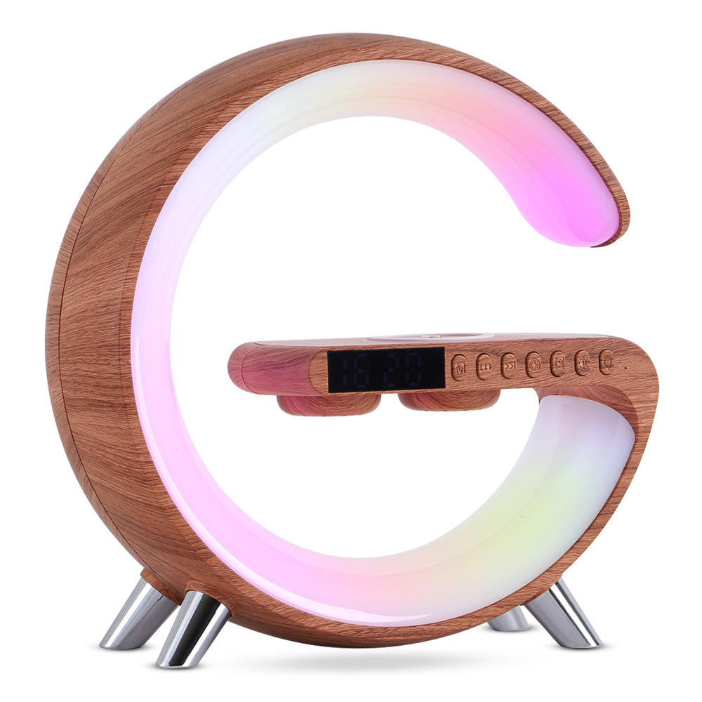 2023 New Intelligent G Shaped LED Lamp Bluetooth Speake Wireless Charger Atmosphere Lamp App Control For Bedroom Home Decor - Always Needs